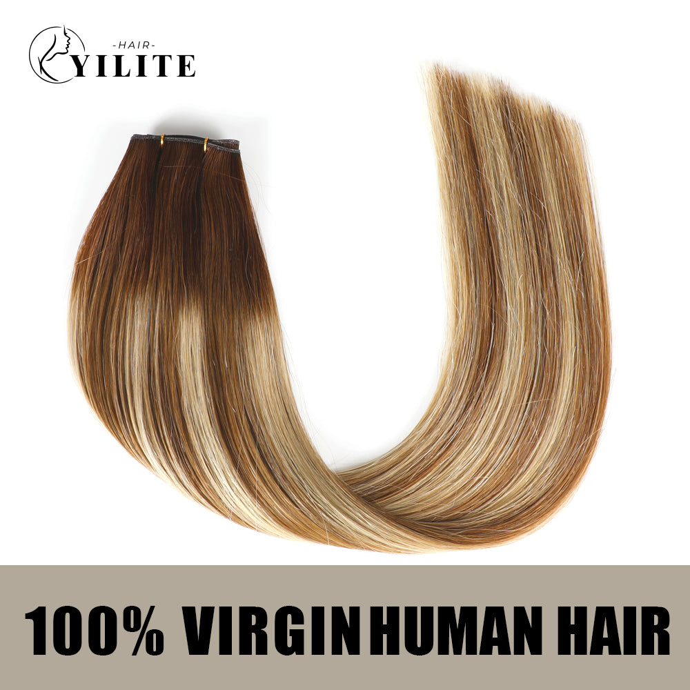 Realmhair virgin human hair genius weft 1Pc (#P6/613/T4£©
