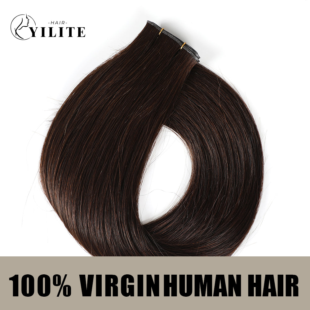 Realmhair virgin human hair genius weft 1Pc (#2 Darkest Brown)