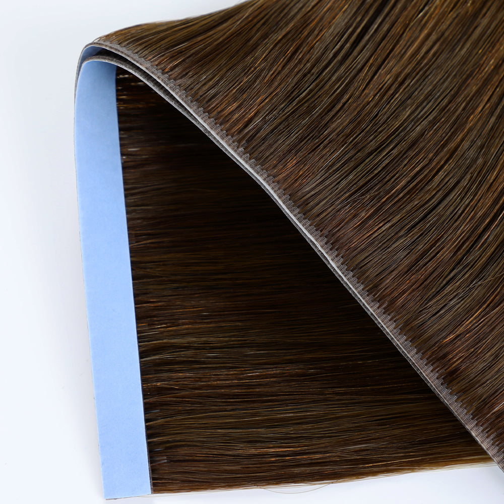 Zoomed view of Realmhair 20¡Á0.8cm seamless tape-in hair extension in #P6/613/T4