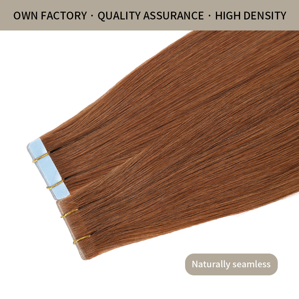 Realmhair invisible tape in hair extensions 20Pcs with naturally seamless and quality assurance (#33)