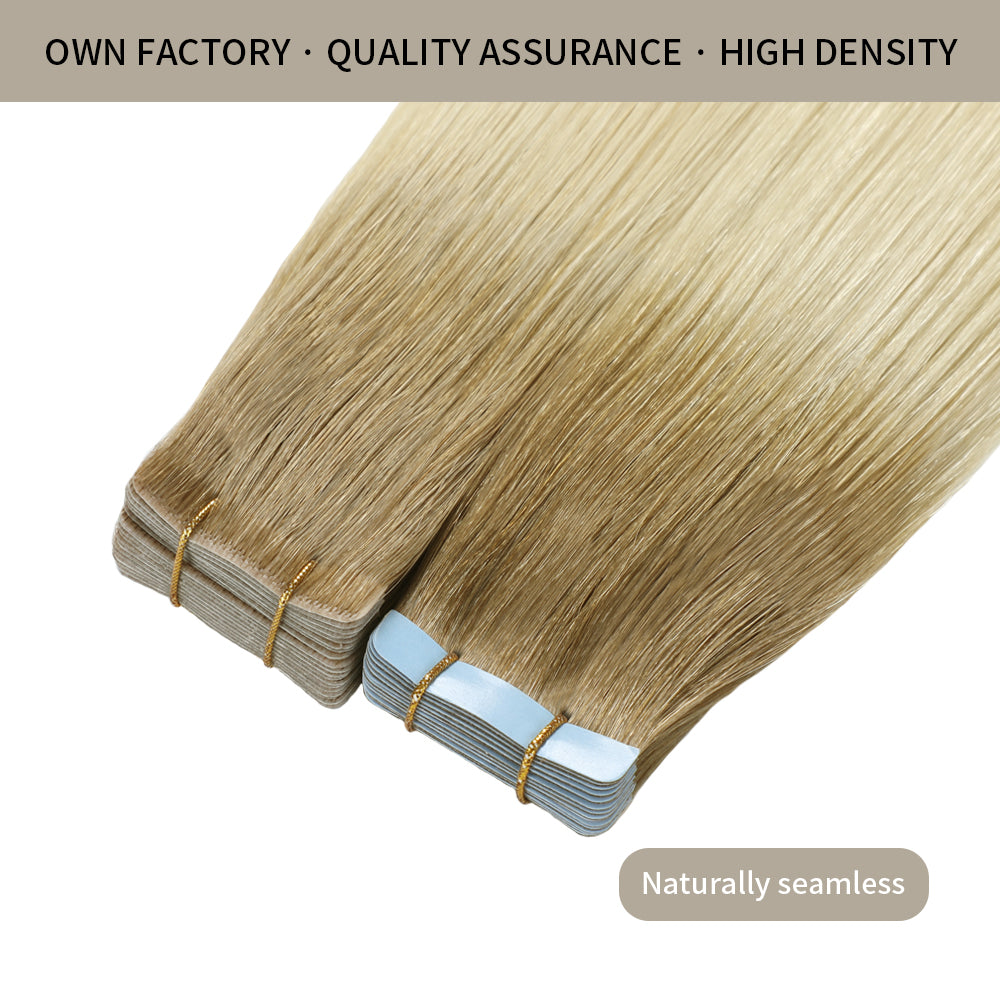 Realmhair invisible tape in hair extensions 20Pcs with high density and quality assurance (T8/60)