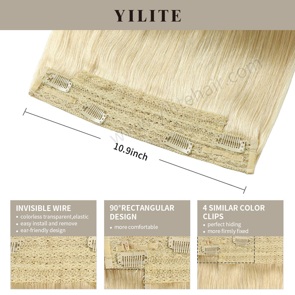 Details of wire extensions in #613: invisible wire, 90¡ã rectangular design, and 4 clips