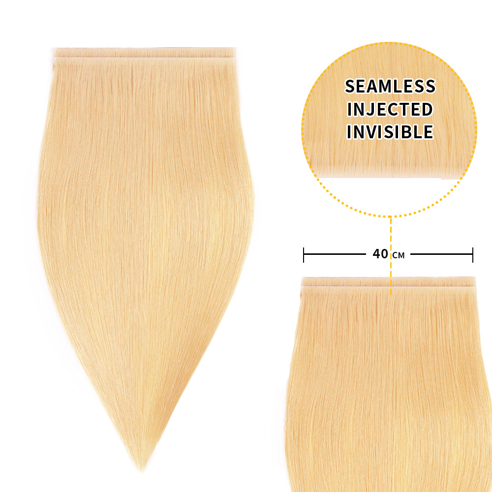 Realmhair 40*0.8cm long invisible tape in hair extensions 2Pcs virgin human hair (#27)