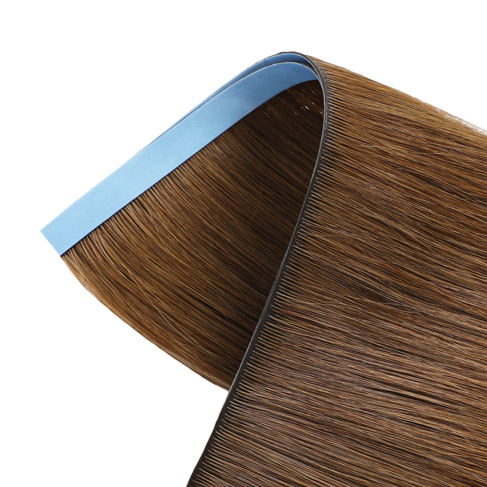 Zoomed view of Realmhair 20¡Á0.8cm seamless tape-in hair extension in color #6