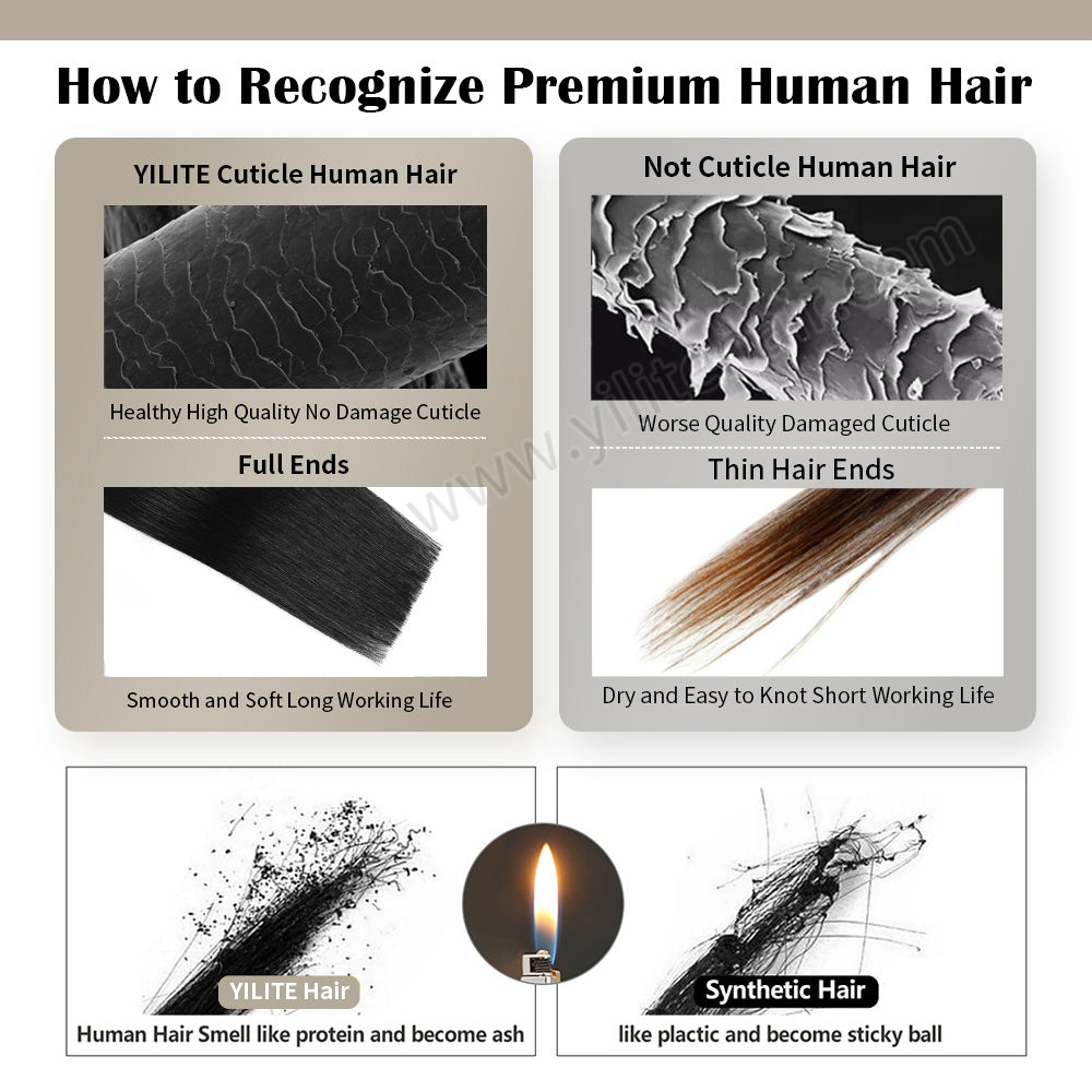 Realmhair Clip In Hair Extensions Human Hair Invisible Natural Remy Human Hair (#6 Chestnut Brown)