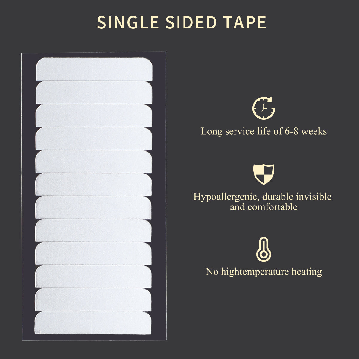 Realmhair Single Sided Invisible Replacement Tape for Tape In Hair Extensions