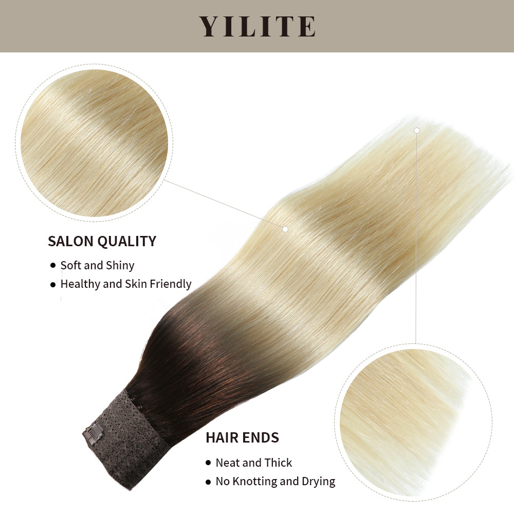 Realmhair wire extensions with salon quality and thick hair ends (#T2/60)