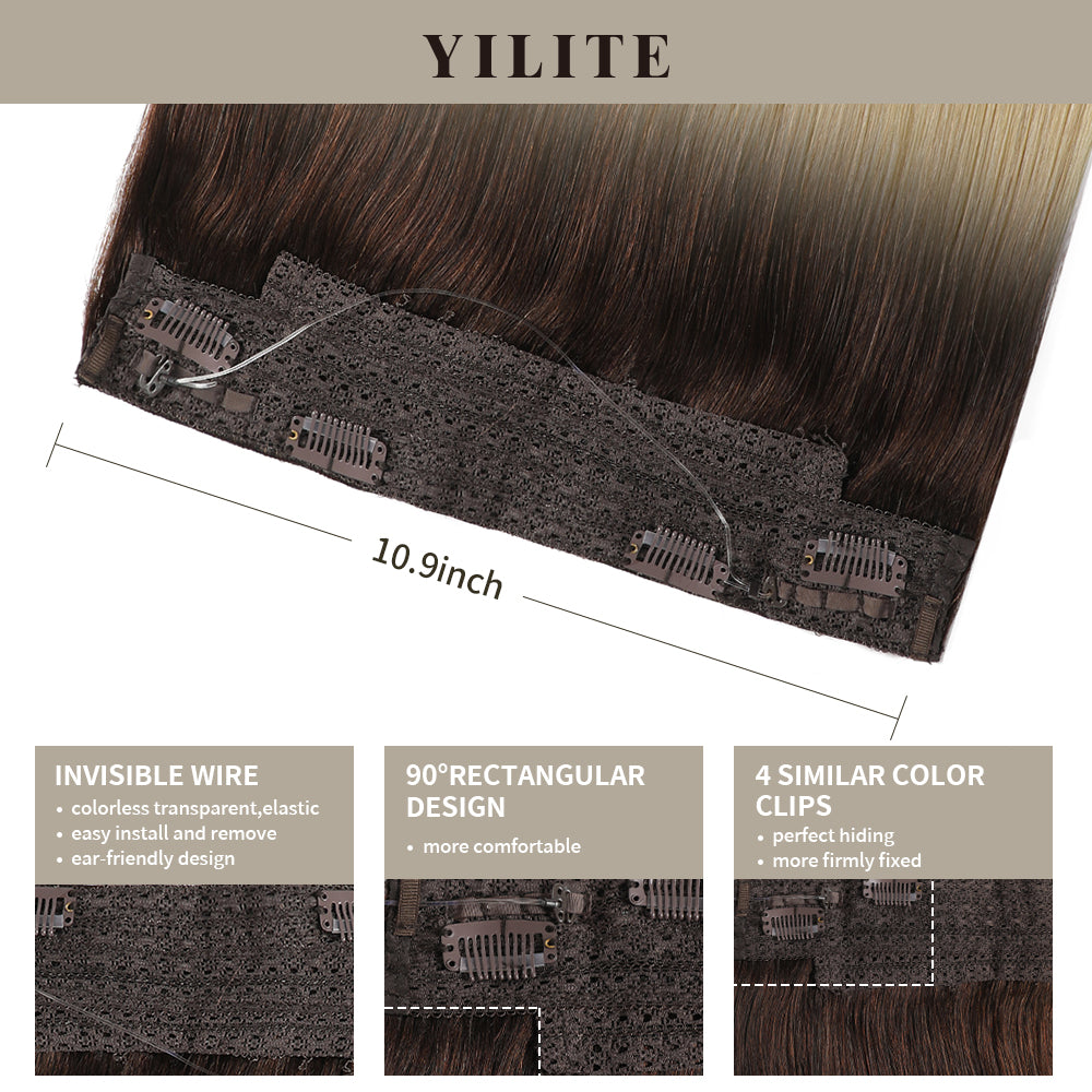 Details of wire extensions in #T2/60: invisible wire, 90¡ã rectangular design, and 4 clips