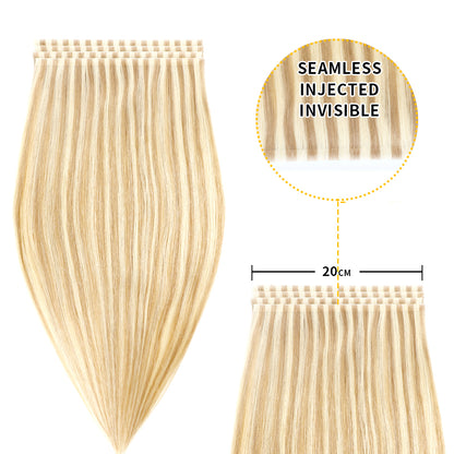Realmhair 20*0.8cm long invisible tape in hair extensions 4Pcs virgin human hair (#P18/613 )