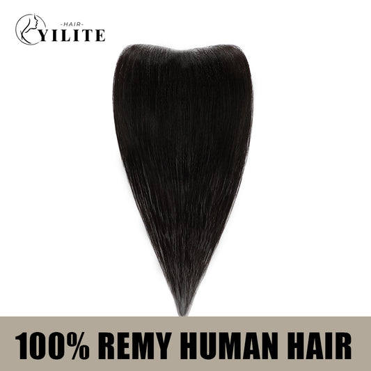 Realmhair seamless hair patch 1.5x15cm virgin human hair (Natural Black)