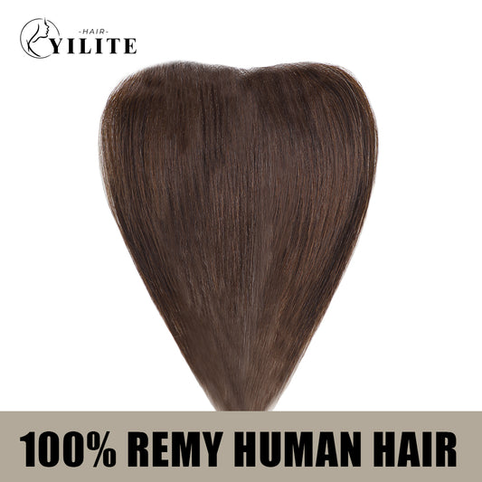 Realmhair seamless hair patch 1.5x15cm virgin human hair (#2?Darkest?Brown)