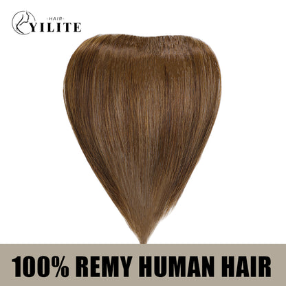 Realmhair seamless hair patch 1.5x15cm virgin human hair (#4 Dark Brown)