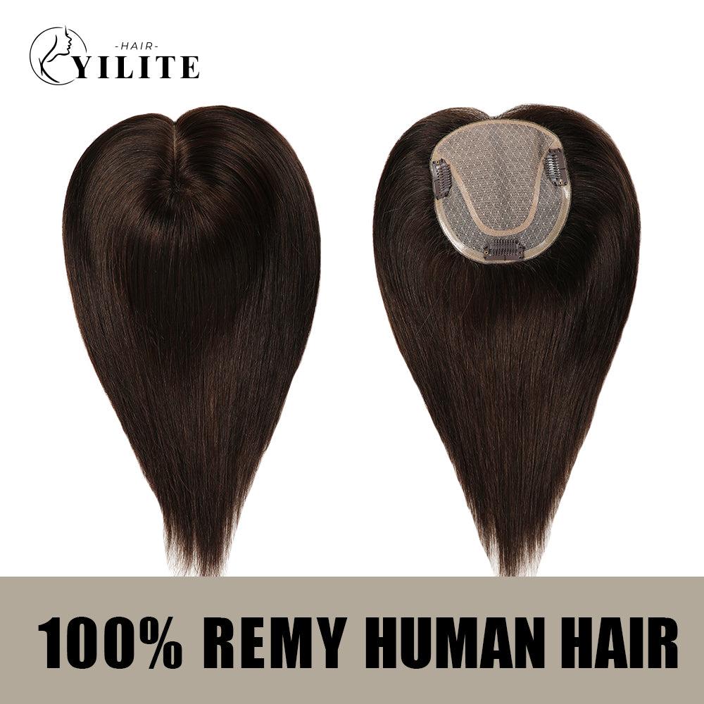 Realmhair hair toppers virgin human hair 12¡Á13 Mono Silk (#2)