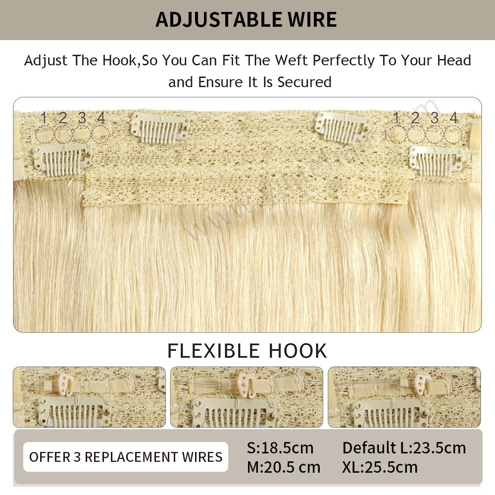 Details about the flexible hook design in #613 and replacement wires in various sizes (S, M, L, XL)
