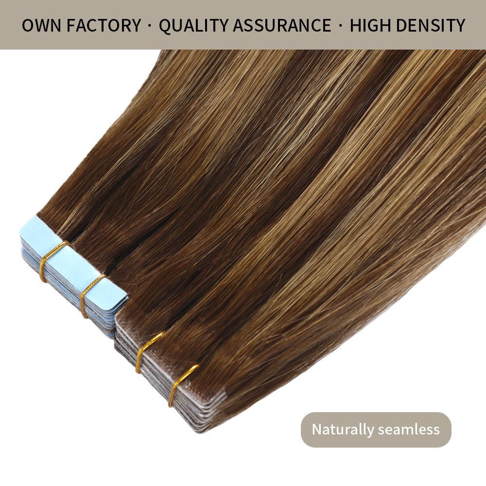 Realmhair invisible tape in hair extensions 20Pcs with high density and quality assurance (P4/27/T4)