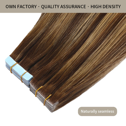 Realmhair invisible tape in hair extensions 20Pcs with high density and quality assurance (P4/27/T4)
