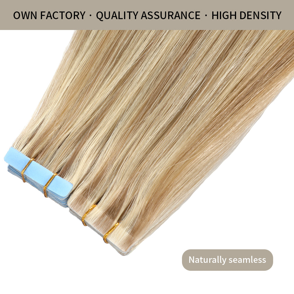 Realmhair invisible tape in hair extensions 20Pcs with high density and quality assurance
