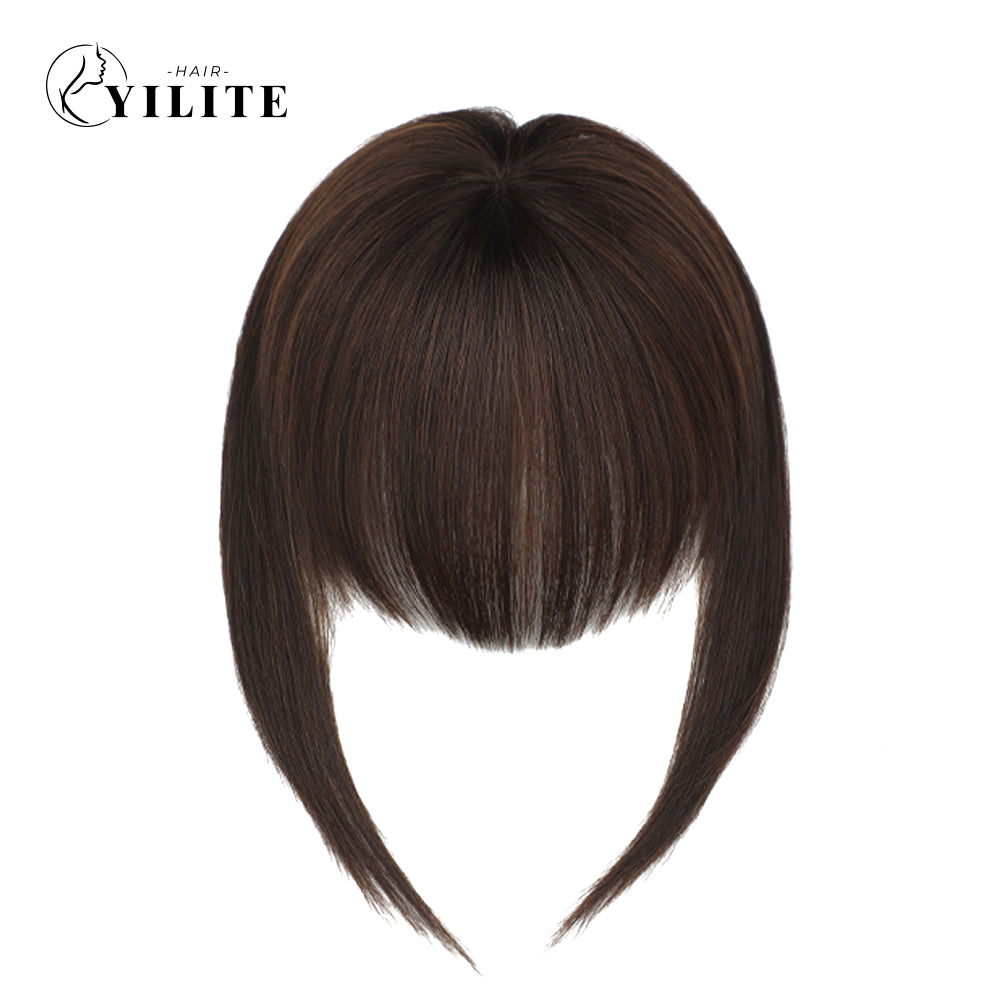 Realmhair Hand-Tied Invisible Clip In Bangs Real Remy Human Hair Wispy Bangs French Bangs (#2)