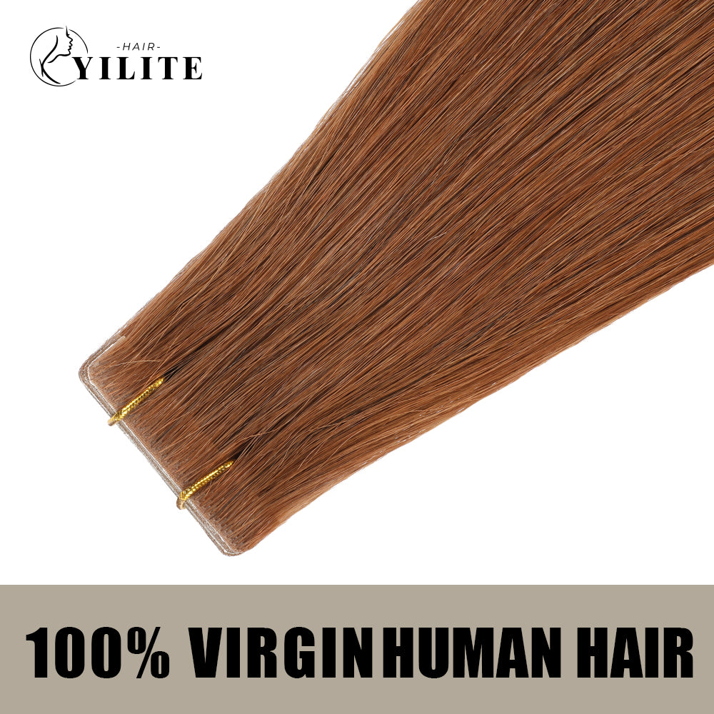 Realmhair seamless invisible tape in hair extensions 20Pcs virgin human hair (#33)