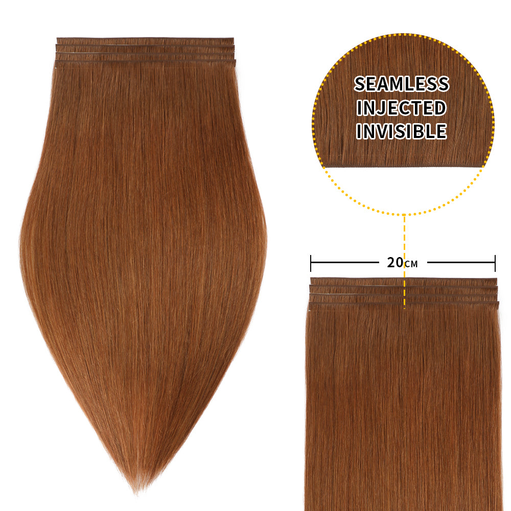 Realmhair 20*0.8cm long invisible tape in hair extensions 4Pcs virgin human hair(#33)