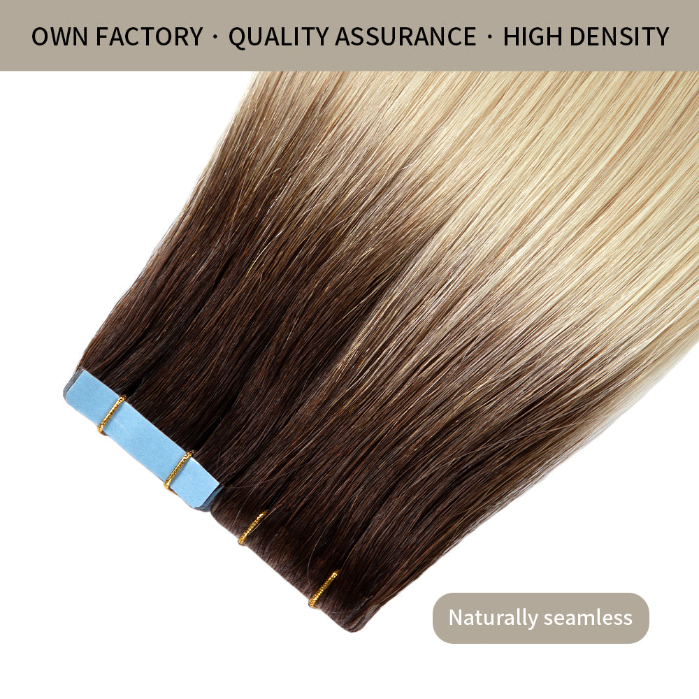 Realmhair invisible tape in hair extensions 20Pcs with high density and quality assurance (T2/60)