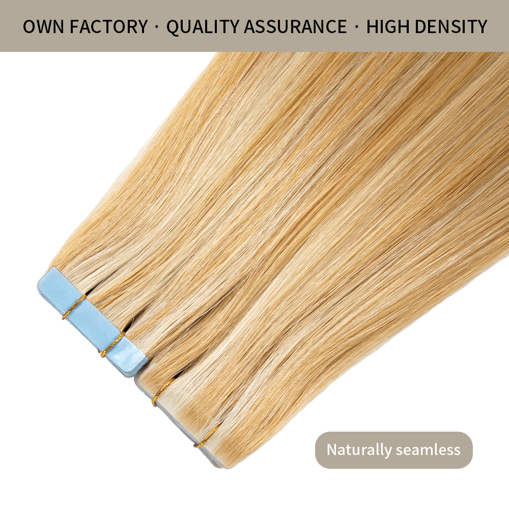 Realmhair invisible tape in hair extensions 20Pcs with high density and quality assurance (P27/613)