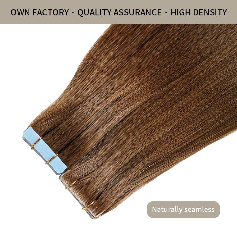 Realmhair invisible tape in hair extensions 20Pcs with high density and quality assurance (#6)