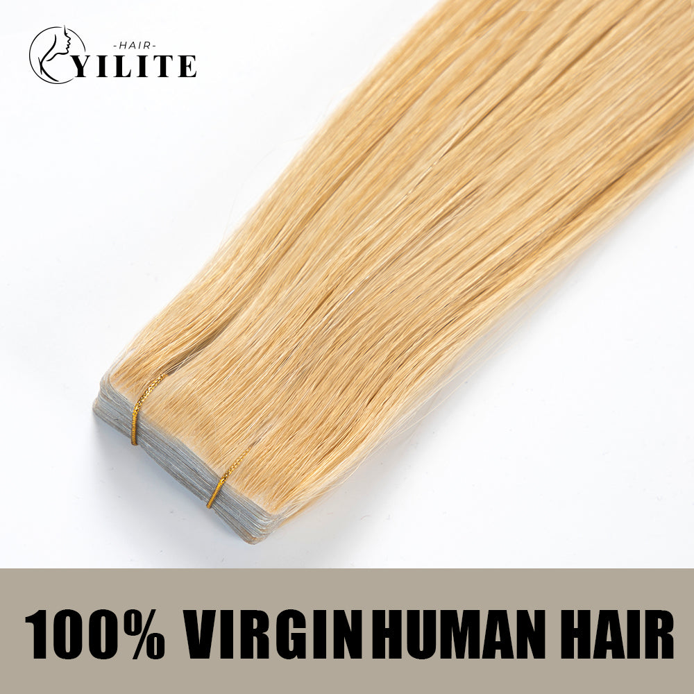 Realmhair seamless invisible tape in hair extensions 20Pcs virgin human hair (#27)