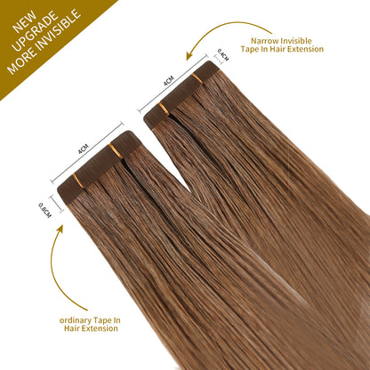 Comparison of narrow tape in hair extensions vs ordinary tape in extensions (#6)