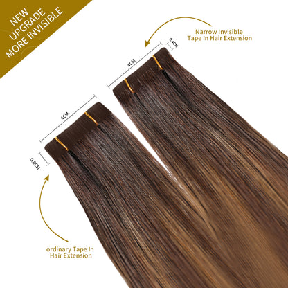 Comparison of narrow tape in hair extensions vs ordinary tape in extensions (#P2/6/T2)