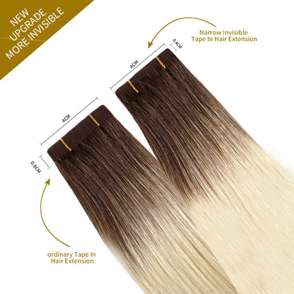 Comparison of narrow tape in hair extensions vs ordinary tape in extensions (#T2/60)