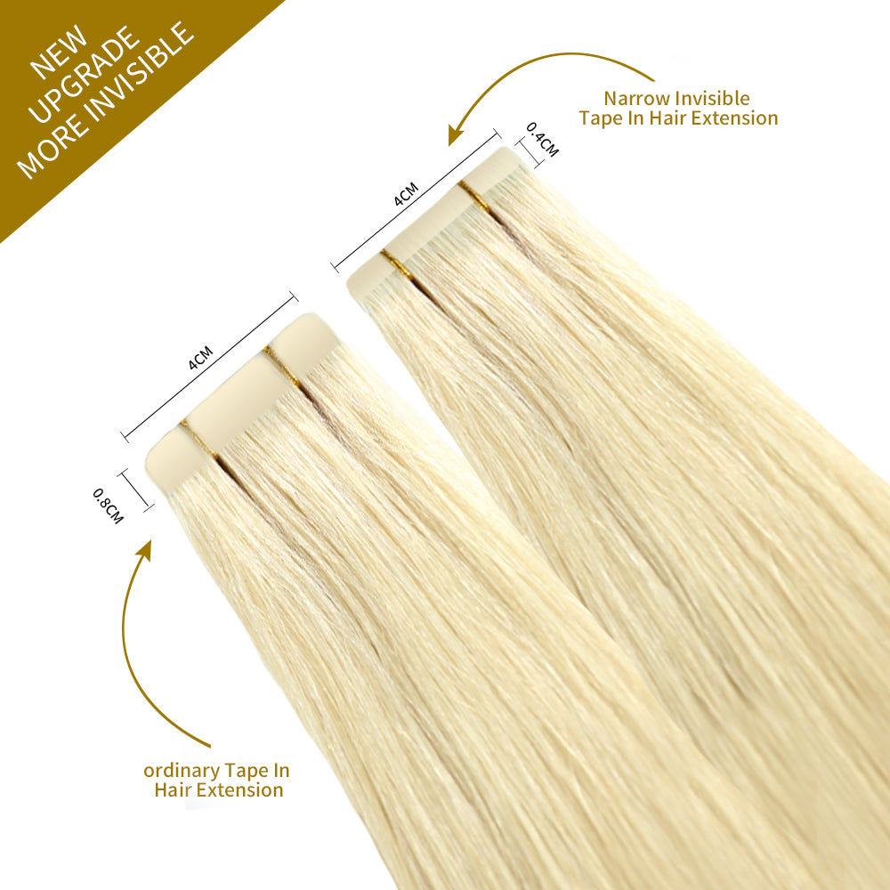 Comparison of narrow tape in hair extensions vs ordinary tape in extensions (#60)