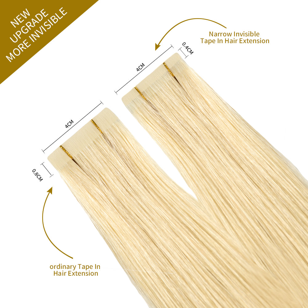 Comparison of narrow tape in hair extensions vs ordinary tape in extensions (#613)