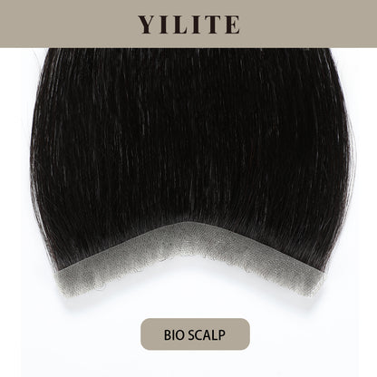 Realmhair Bio Scalp 1.5x15cm invisible seamless hair patch with skin-like base (Natural Black)