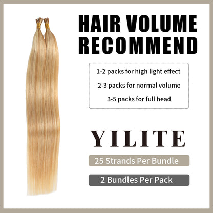 U Tip hair extensions with hair volume recommendation (#P27/613)