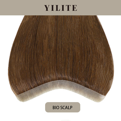 Realmhair Bio Scalp 1.5x15cm invisible seamless hair patch with skin-like base (#4 Dark Brown)