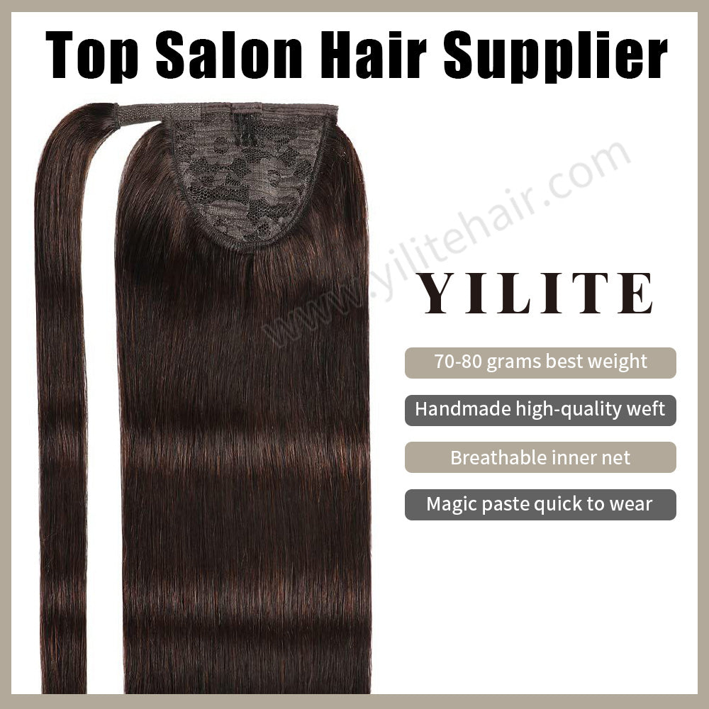 Realmhair ponytail extension with handmade weft, breathable inner net, and quick-wear design (#2)