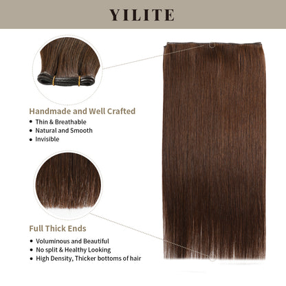 Realmhair #4 genius weft 1Pc with thin handmade top and full thick ends
