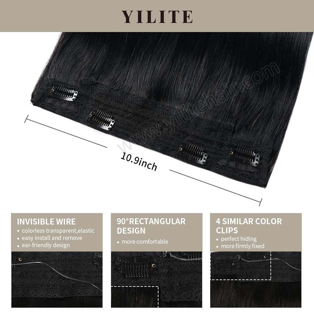 Details of wire extensions in color #1: invisible wire, 90¡ã rectangular design, and 4 clips
