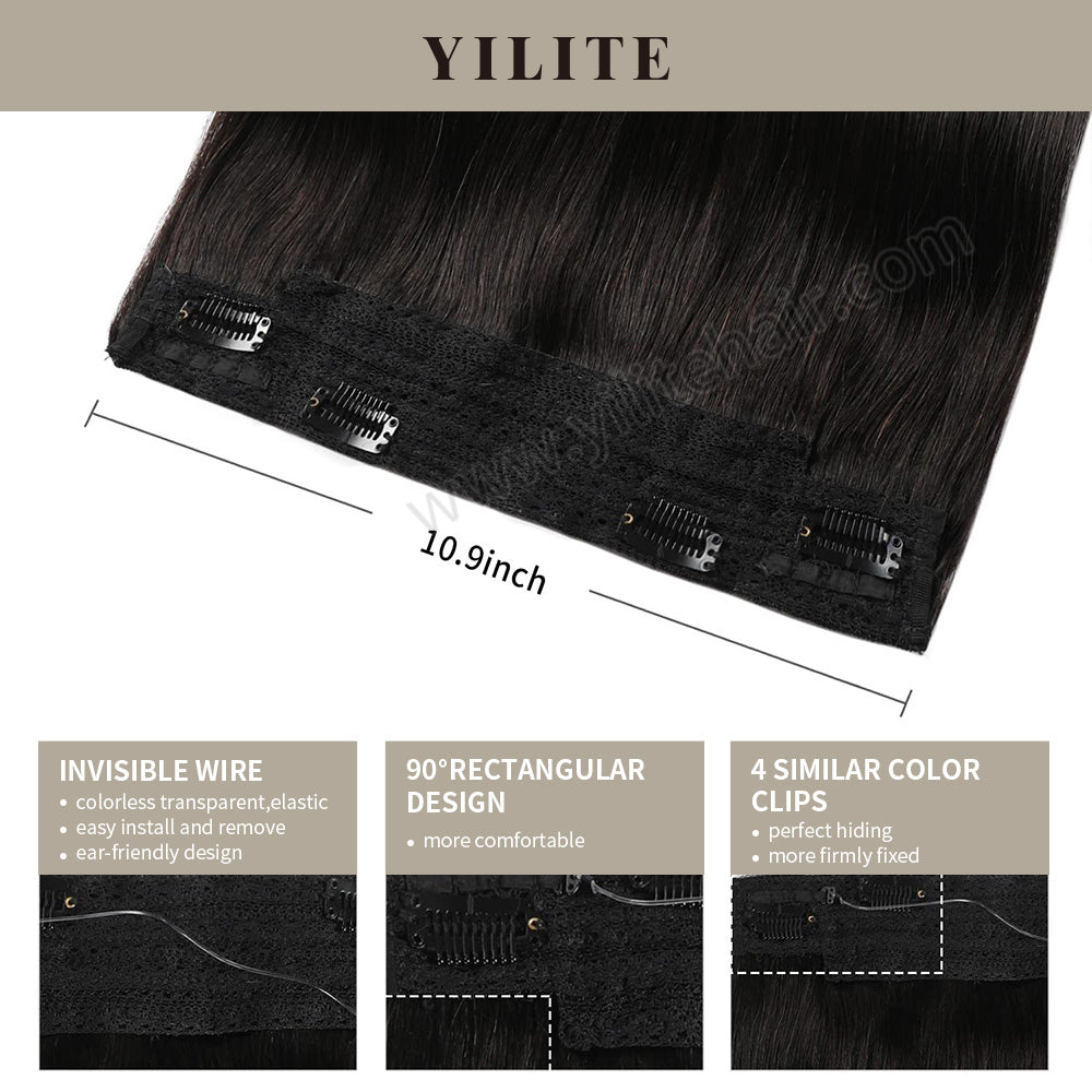 Details of wire extensions in #1B: invisible wire, 90¡ã rectangular design, and 4 clips