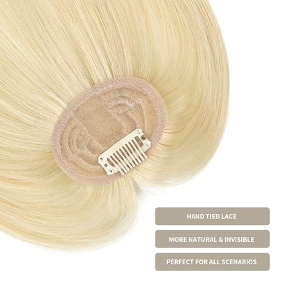 Realmhair Hand-Tied Invisible Clip In Bangs Real Remy Human Hair Wispy Bangs French Bangs (#613)