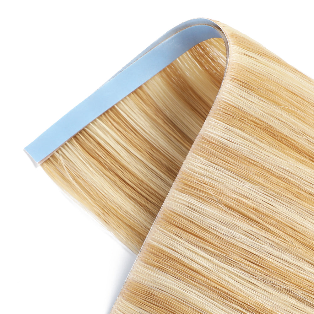 Zoomed view of Realmhair 20¡Á0.8cm seamless tape-in hair extension in #P27/613 
