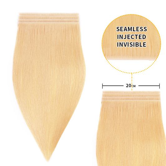 Realmhair 20*0.8cm long invisible tape in hair extensions 4Pcs virgin human hair (#27)