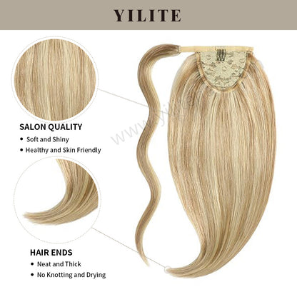 Realmhair clip-in ponytail extension with salon quality and thick ends (#P18/613) 