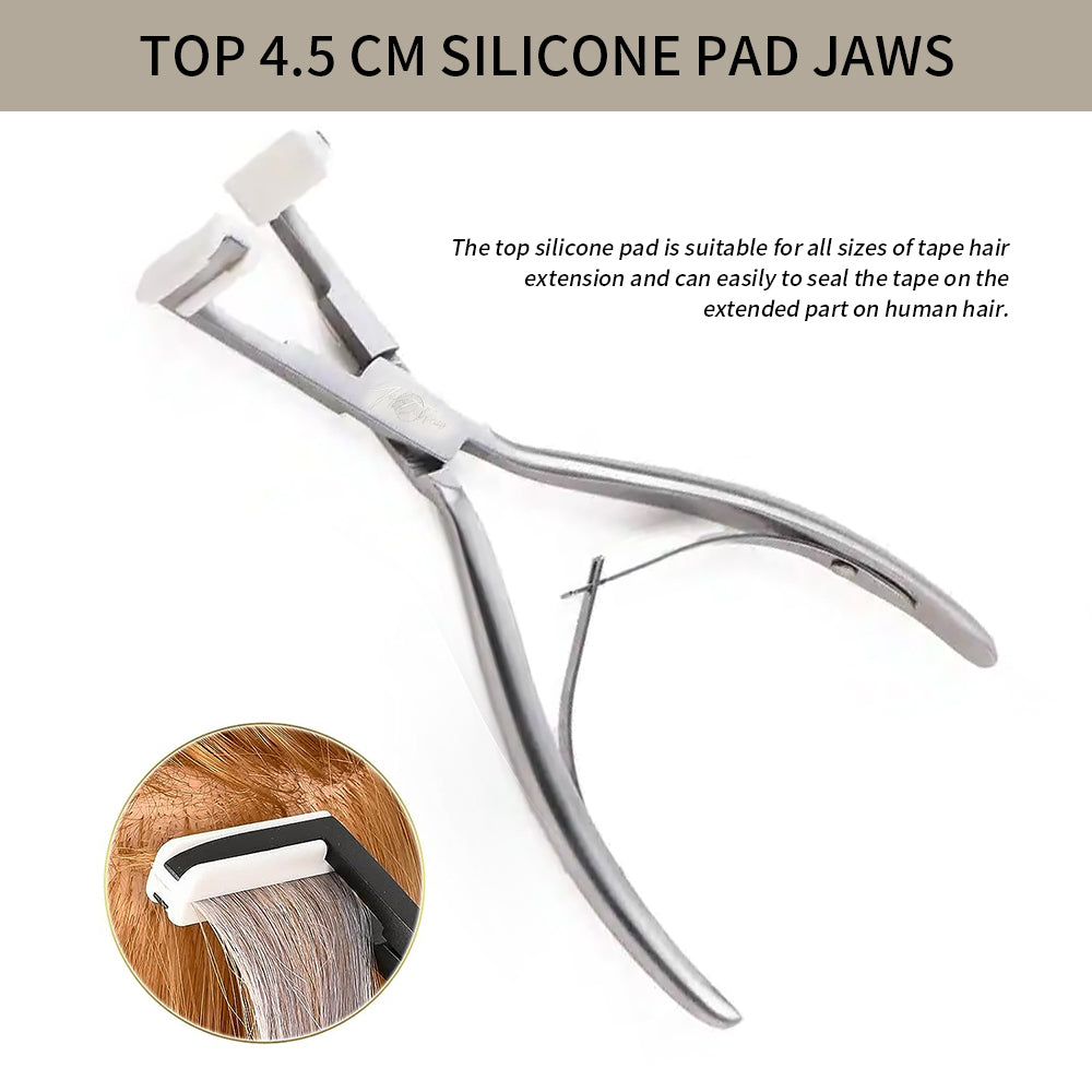 Realmhair Pro Tape In Applicator Stainless Steel Flat Surface Tool (Silvery)