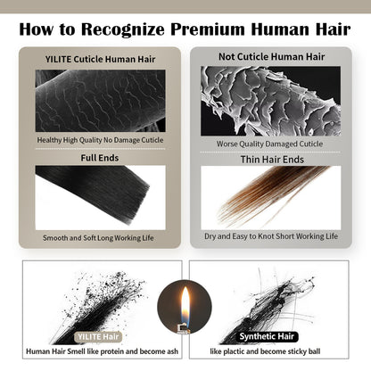 Realmhair Clip In Hair Extensions Human Hair Invisible Natural Remy Human Hair (#P18/613)