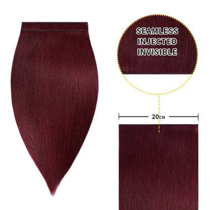 Realmhair 20*0.8cm long invisible tape in hair extensions 4Pcs virgin human hair (#99J)