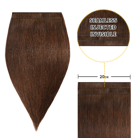 Realmhair 20*0.8cm long invisible tape in hair extensions 4Pcs virgin human hair (#4)
