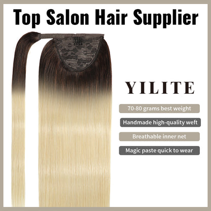 Realmhair ponytail extension with handmade weft, breathable inner net, and quick-wear design (#T2/60 )