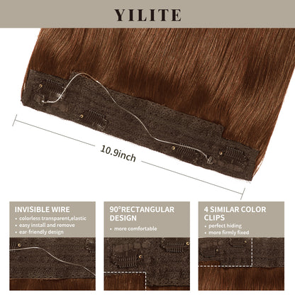Details of wire extensions in color #6: invisible wire, 90¡ã rectangular design, and 4 clips